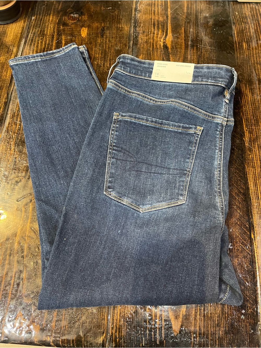 American Eagle Outfitters Women's Skinny Jeans - Dark Wash Blue